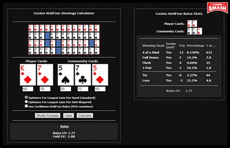 Casino Estrategia De Holdem Calculator