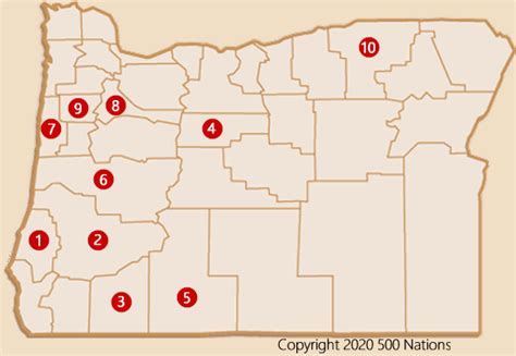 Casino Oregon Mapa