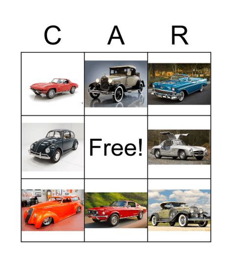 Classic Cars Bingo Blaze