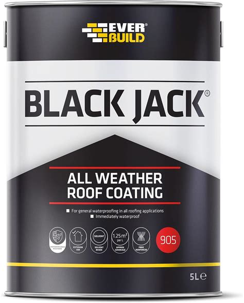 Everbuild Black Jack 905 Todo O Tempo Do Telhado Revestimento De 5 Litros