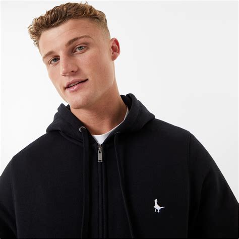 Jack Wills Preto Zip Hoodie