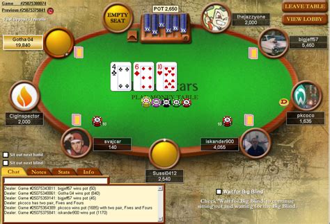 Jouer Tournoi De Poker Gratuit