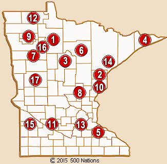 Minnesota Casino Mapa