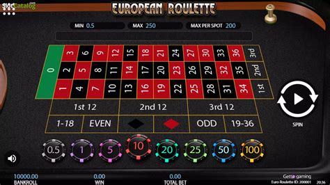 Play European Roulette Getta Gaming Slot