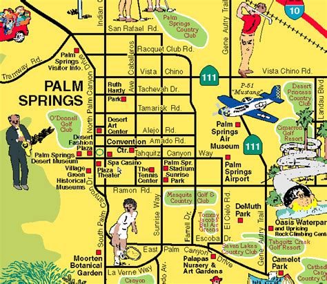 Resort Spa Casino Palm Springs Mapa