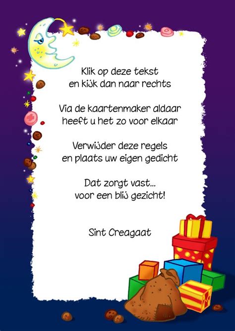 Slot Zin Sinterklaas Gedicht